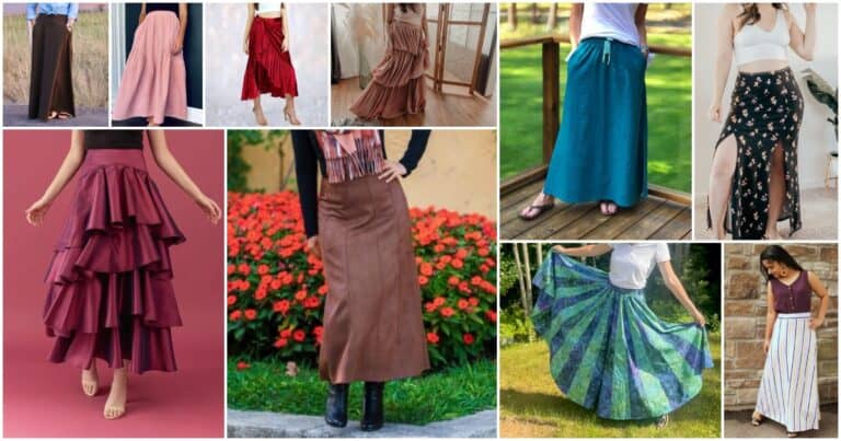 Versatile maxi skirt sewing patterns ideal for creating stylish, comfortable skirts with step-by-ste.