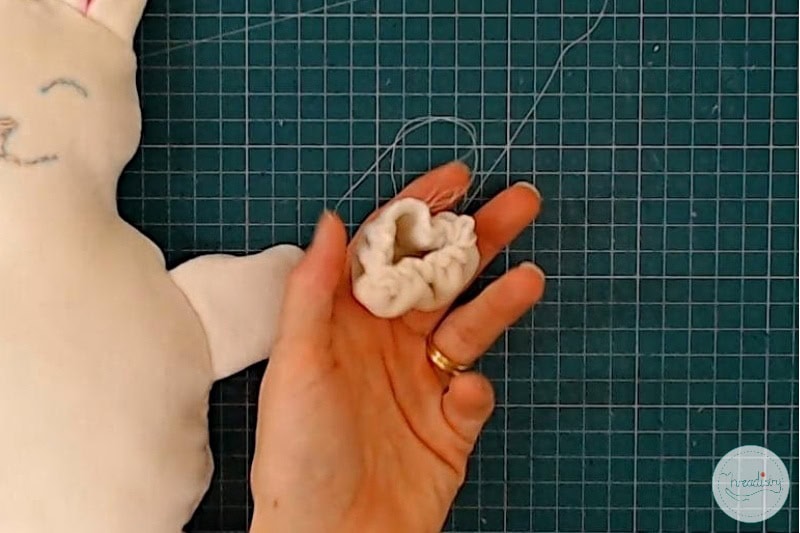 Bunny Rabbit Plush with Free Templates for DIY Crafting.